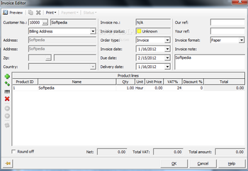 Cretica Invoice Free Edition screenshot 3