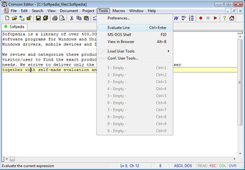 Crimson Editor screenshot 5