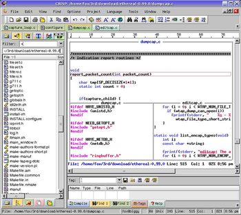 CRiSP Programmers Editor screenshot 3