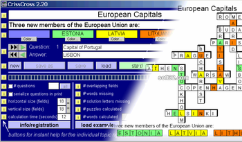 CrissCross Crossword Compiler screenshot