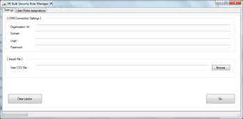 CRM Bulk Security Role Manager screenshot