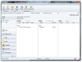 CRM-Express eSales screenshot