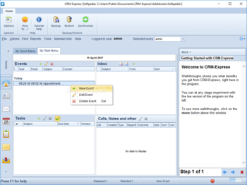 CRM-Express Standard screenshot