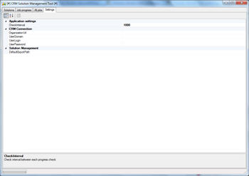 CRM Solution Management Tool screenshot