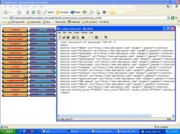 Cromas xml menu screenshot