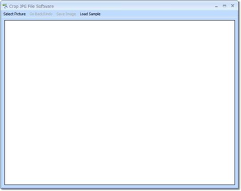 Crop JPG File Software screenshot