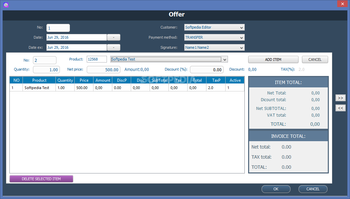 Cross Invoice screenshot 2