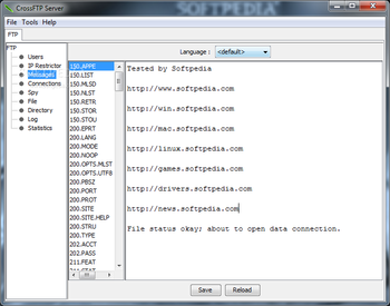 CrossFTP Server screenshot 3