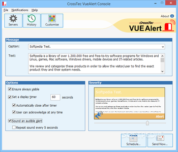 CrossTec VueAlert screenshot