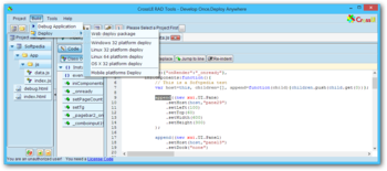CrossUI RAD Tools screenshot 2
