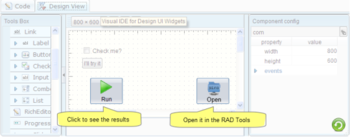 CrossUI RAD Tools Portable screenshot
