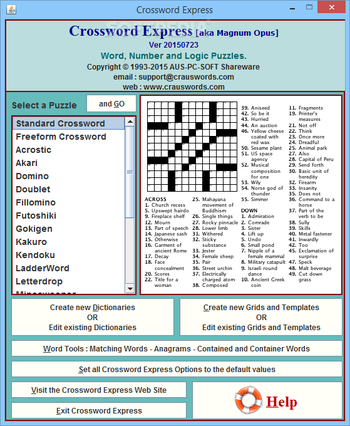 Crossword Express screenshot