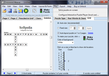 Crossword Weaver screenshot 13