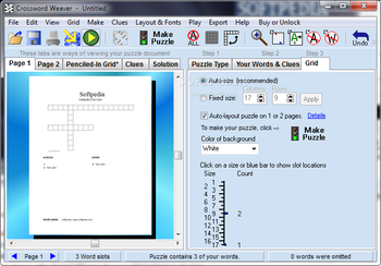 Crossword Weaver screenshot 3