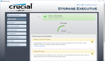 Crucial Storage Executive screenshot 2