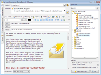 Cruise Control - Rapid Mail Responder screenshot