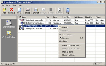 CryptDecrypt screenshot