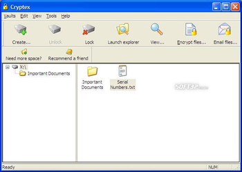 Cryptex - 60 GB Vault screenshot