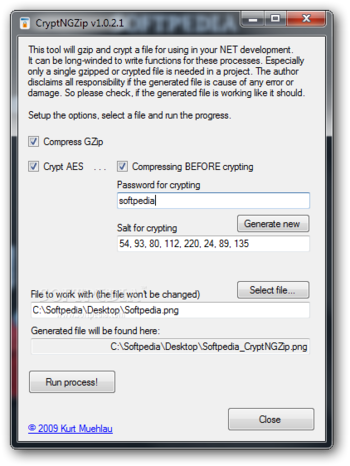 CryptNGZip screenshot