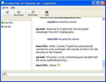 CryptoChat screenshot