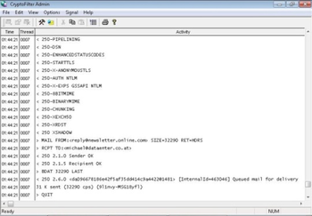 CryptoFilter for Windows 2003 / 2008  screenshot