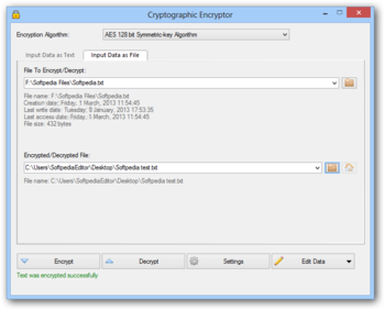 Cryptographic Encryptor Portable screenshot 3