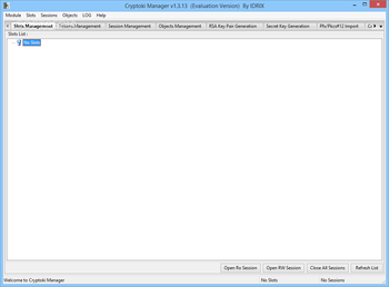Cryptoki Manager screenshot