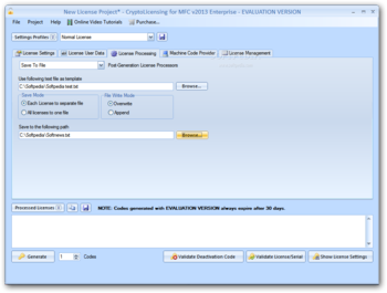 CryptoLicensing For MFC screenshot 3