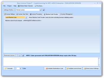 CryptoLicensing For MFC screenshot 7