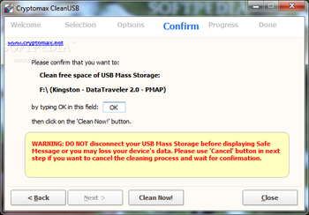 Cryptomax CleanUSB screenshot 4