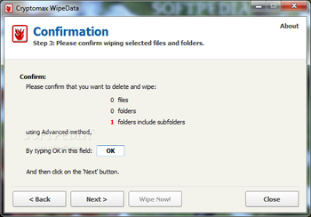 Cryptomax WipeData screenshot 4