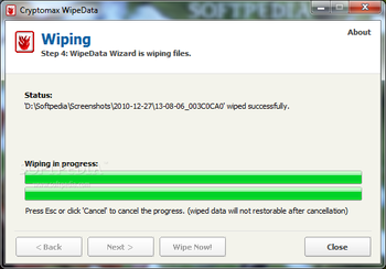Cryptomax WipeData screenshot 5