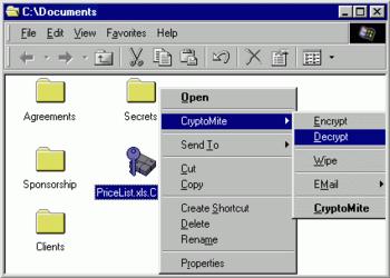 CryptoMite screenshot