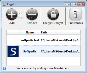 Cryptor screenshot
