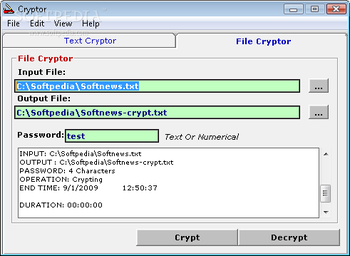 Cryptor screenshot 3