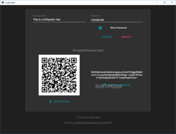 CryptoSeed screenshot