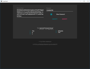 CryptoSeed screenshot 2