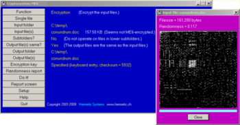 Cryptosystem ME6 screenshot