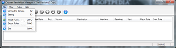 Crysnet Bandwidth Manager screenshot 2