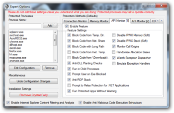 Crystal Anti-Exploit Protection screenshot 5