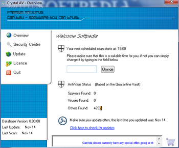 Crystal AntiVirus screenshot