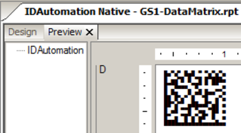 Crystal Reports 2D Barcode Generator screenshot