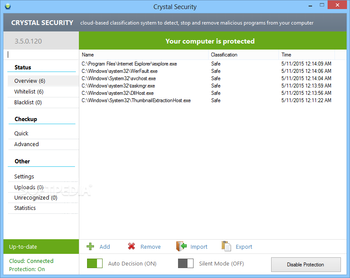 Crystal Security screenshot