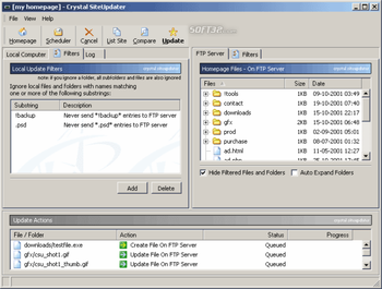 Crystal SiteUpdater screenshot 3