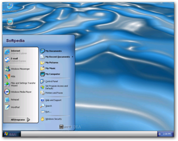 CrystalBlue XP Theme screenshot