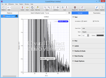 CrystalDiffract screenshot