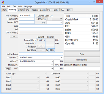 CrystalMark screenshot 2