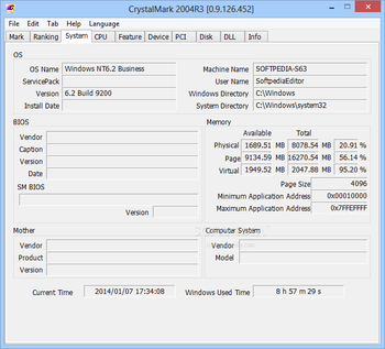 CrystalMark screenshot 3