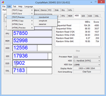 CrystalMark screenshot 9