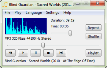 CrystalWolf Free Audio Player screenshot 3